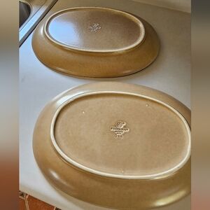 2-Pfaltzgraff Folk Art Serving Platters